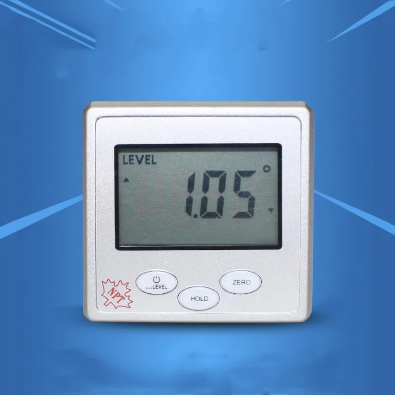 

Digital display level 360 degree digital angle ruler electronic tilt measurement box with magnetic inclinometer angle gauge