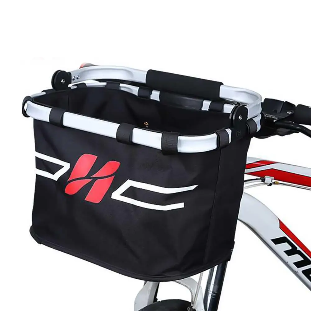 Bike Bag Bicycle Basket Bicycle Knapsack Aluminum Alloy Frame Carrier Bike Front Carrier Bag Pet Pouch Outdoor Rucksack