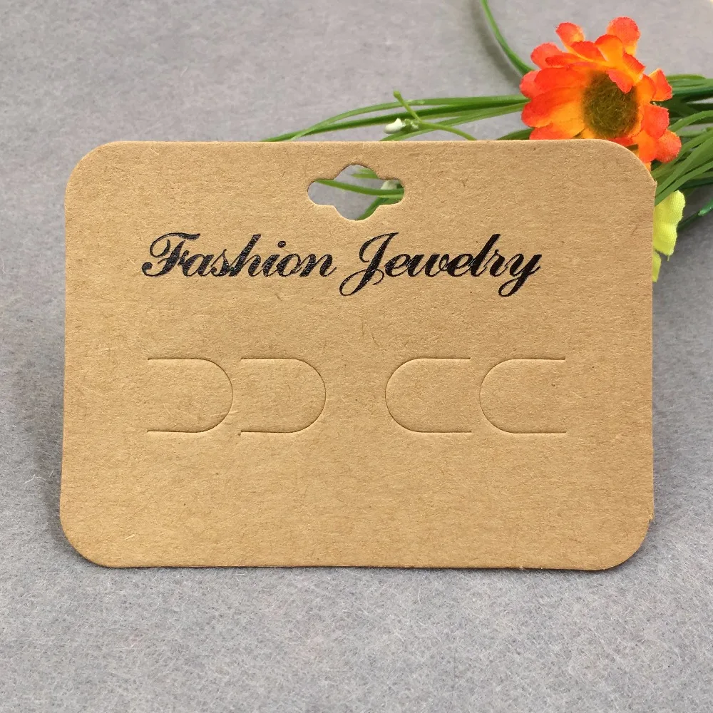 100pcs Kraft Paper Hairpin card hair accessory fashion jewelry