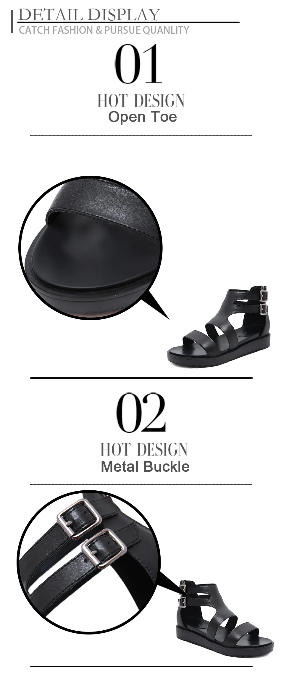 ankle strap buckle sandals 