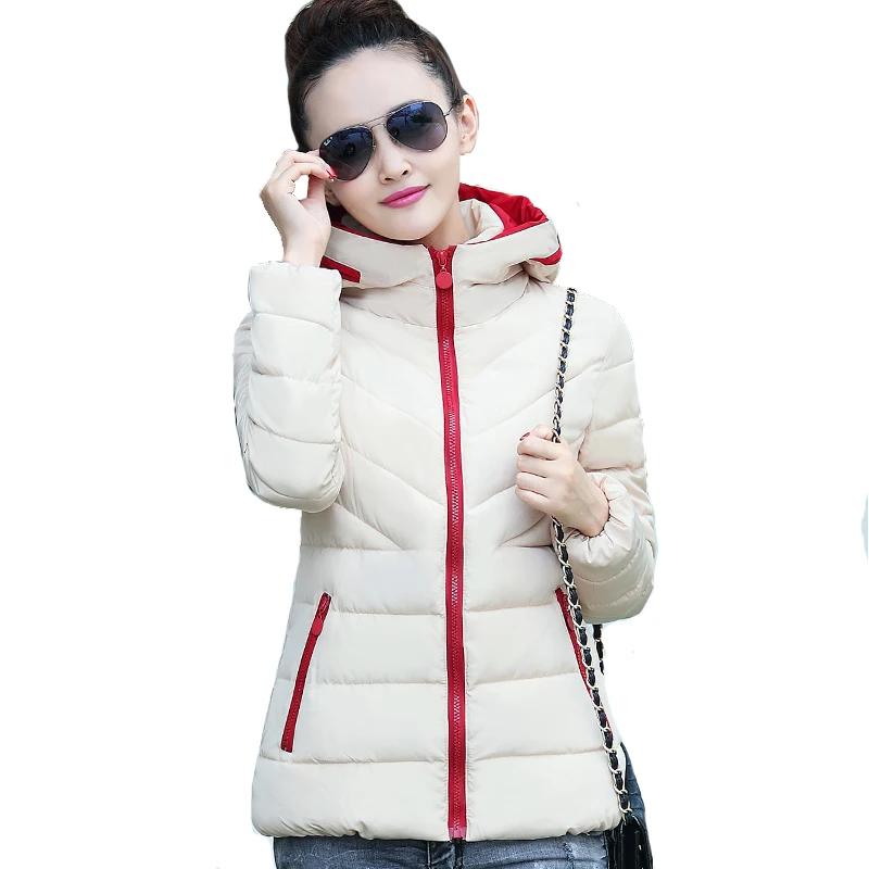 

2019 big size 3XL hooded winter women jacket ultral light colors short jaqueta feminina inverno autumn female coat outerwear