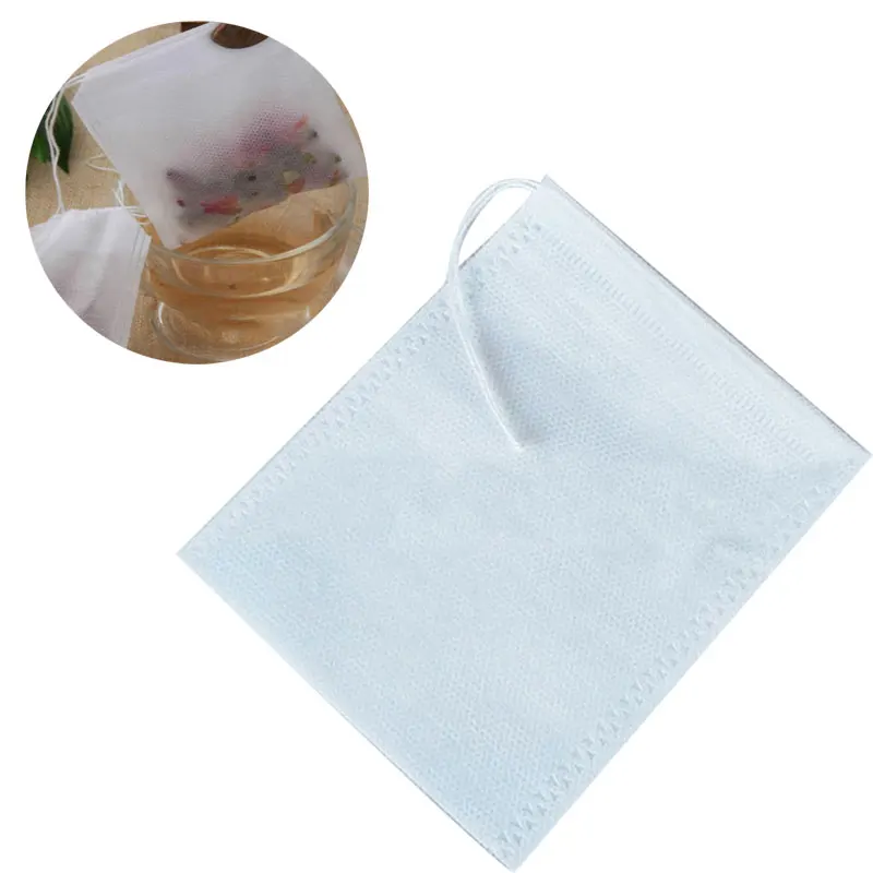

Hoomall 50Pcs/Lot Teabags Empty Scented Tea Bags With String Paper For Herb Heal Seal Filter Loose Tea Kitchen Accessories 6*8cm