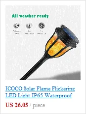 ICOCO Водонепроницаемый 6 светодиодный на солнечных батареях Спайк свет алюминиевого сплава свет светофора дачный пейзаж приводная лампа для дорога тропинка