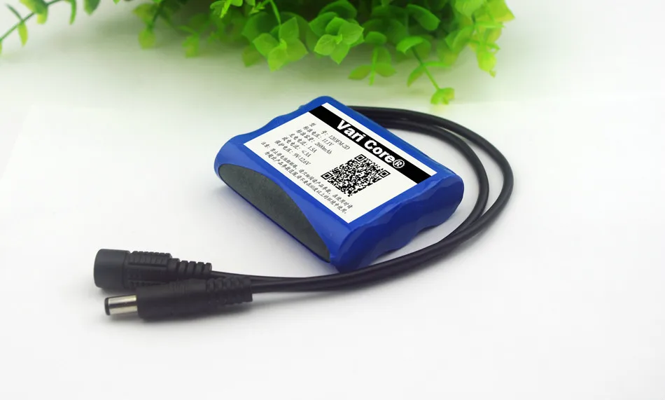 VariCore новая 12В 2600mAh 18650 литий-ионная батарея камера CCTV аккумуляторная 12 6 V до 11 1 DC: 5