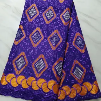 

2019 High Quality Nigeria Lace Fabric Latest African cotton Lace Fabric Swiss Volie Cotton Lace Fabric F16JUL041