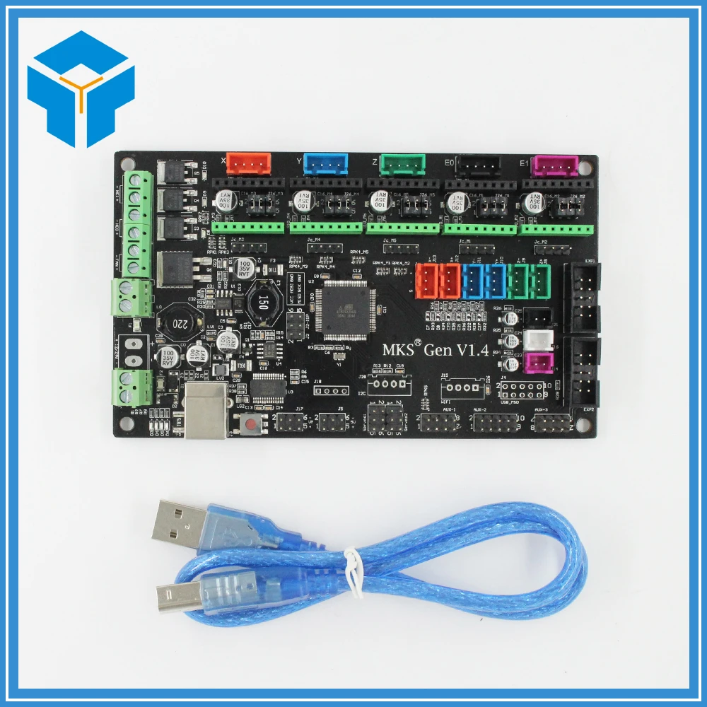 

Latest 3D printer MKS Gen V1.4 control board Mega 2560 R3 motherboard RepRap Ramps1.4 compatible, with USB 3D materinskaya plata