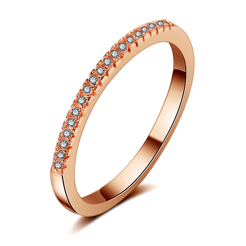 Octbyna классический дизайн обручальное кольцо AAA белый кубический циркон брендовые кольца для женщин женские свадебные CZ кольца ювелирные изделия подарок - Цвет основного камня: A12