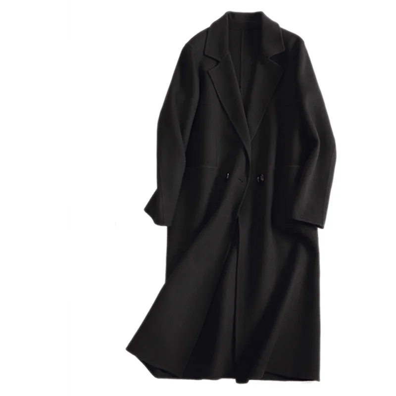 Green Wine Laine Double De beige Odfvebx Moyen Black red Manteau Velours light Manteaux face Coupe Veste Femme Femmes 2018 vent Automne Nouveau Vêtements Long 8PzwBcqSRx