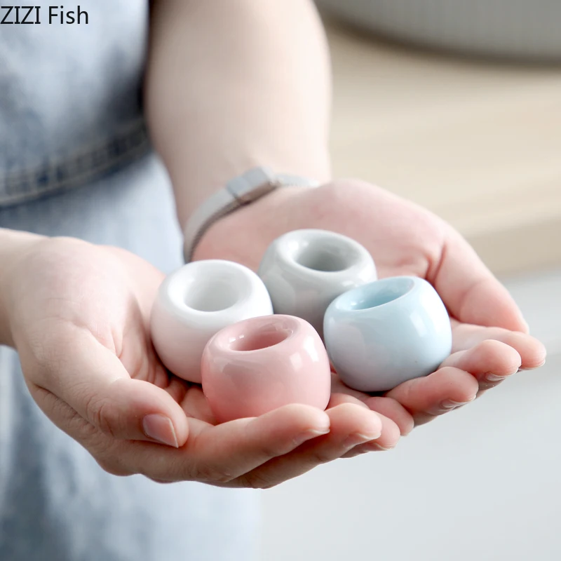 

Ceramics Toothbrush Storage Base Frame Toothbrush Holder Creative Nordic Style Home Bathroom Accessories
