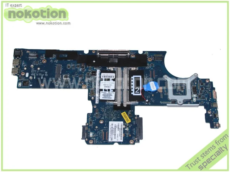 NOKOTION 595765-001 604538-001 аккумулятор большой емкости KAQ00 LA-4951P Rev 1,0 для hp Elitebook 8540 Вт 8540 P материнская плата DDR3 QM57 с графикой слот