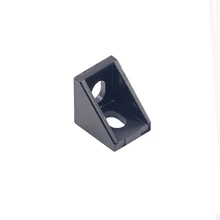 25 шт. черный угловой кронштейн угловой Алюминиевый 20x20x17 мм L разъем для алюминиевого профиля CNC