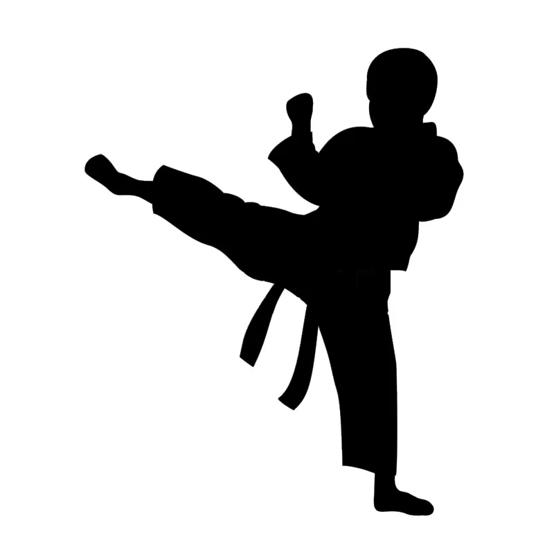 Download Karate Junge Silhouette Starke Muster Vinyl Auto Styling Auto Aufkleber Auto Aufkleber Jdm in ...
