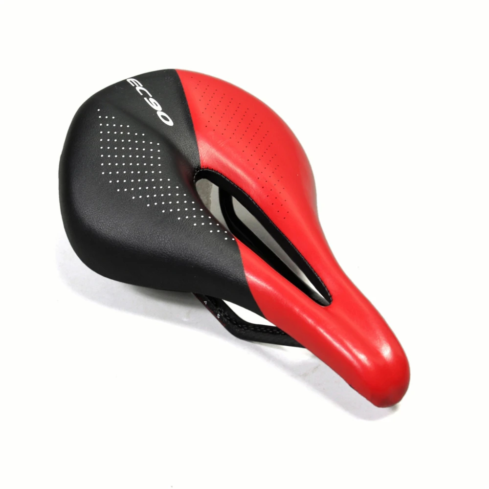 EC90 Carbon+Leather Bicycle Saddle Comfort Soft Road Mountain Bike Seat Saddles MTB Bike Cycling Saddle PU Cushions (6)