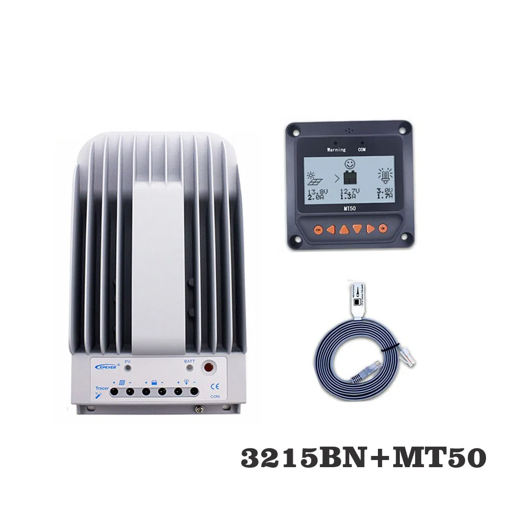 

Tracer3215BN 30A MPPT Solar Panel cell battery charger control 3215BN with MT50 Remote Meter LCD Display