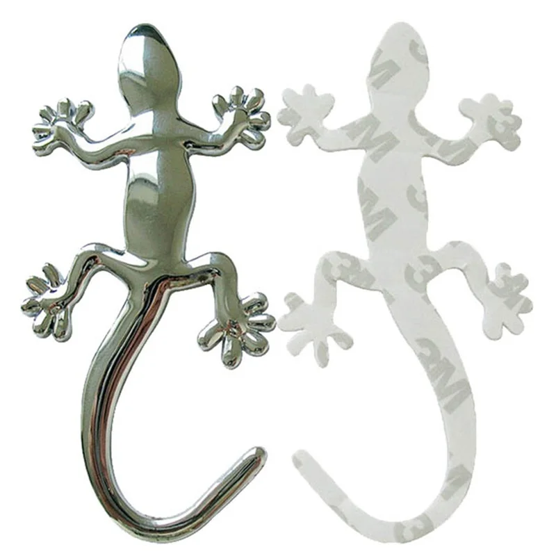 

2017 New Fashion Metalic Gecko Solid Truck Sticker Decor Styling Cool 3D Lizard Car Decal Adesivo De Parede Wall Car Sticker