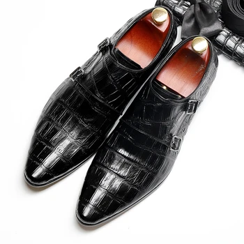 

High quality NEW fashion Men shoes Genuine cow leather Italian brand designer formal comfortable casual dress shoes