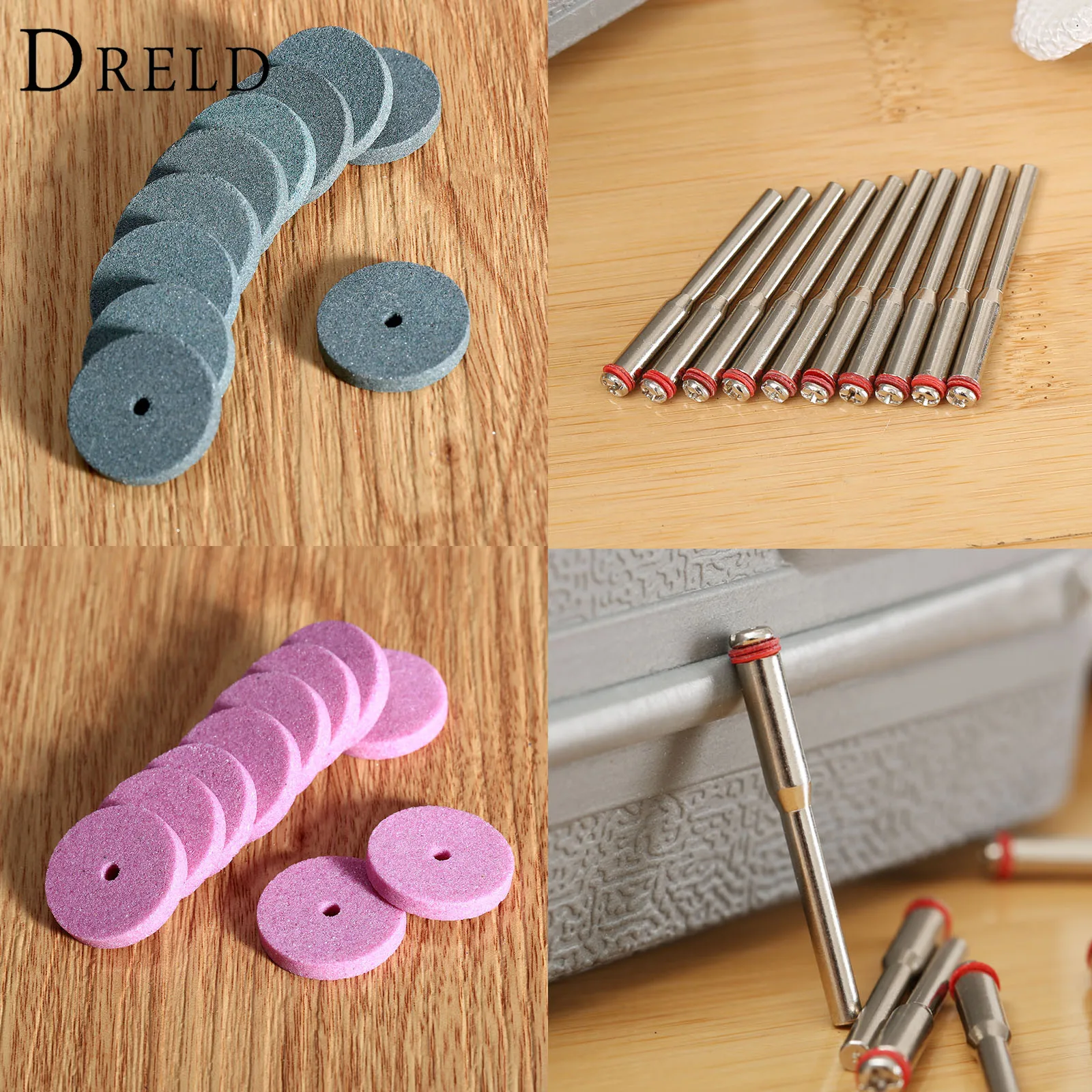 Buy 20Pcs Dremel Accessories 20mm Mini Drill Grinding Wheel Buffing Wheel Polishing Pad Disc for