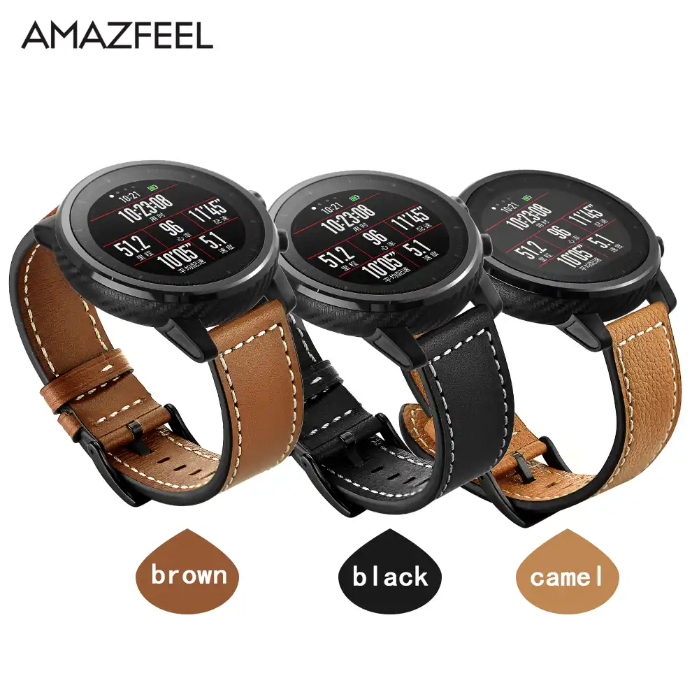 amazfit pace leather strap