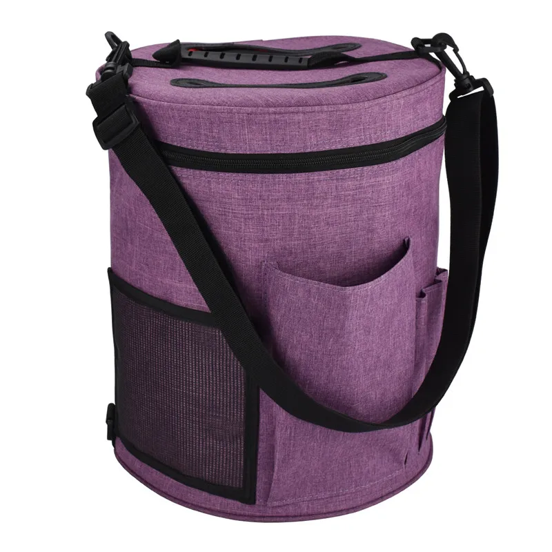 Purple Color KOKNIT, шерстяная пряжа, сумка для хранения, для женщин, для дома, крючком, крючки, нитки, пряжа, чехол для хранения, сделай сам, набор для шитья, сумка, органайзер для путешествий, сумка для мамы - Цвет: Purple Color