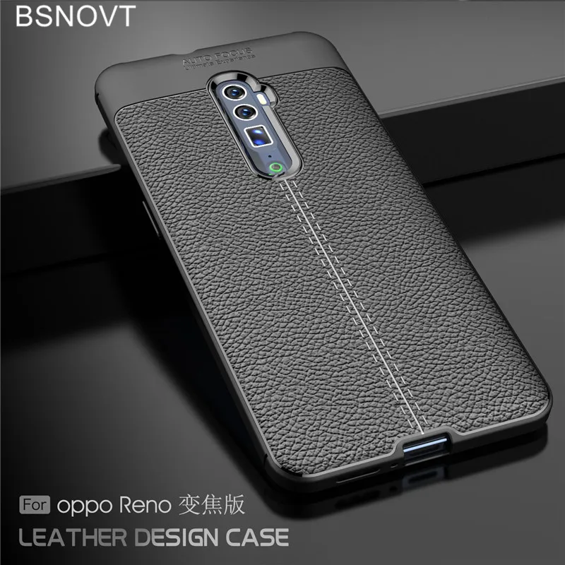 

BSNOVT Case Oppo Reno 10x zoom Cover Soft Silicone TPU Leather Shockproof Phone Case For Oppo Reno 10x zoom Funda 6.6"