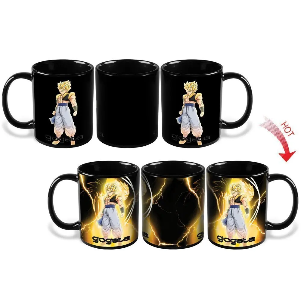 Аниме кружка Taza Dragon Ball Z Coffee хамелеоновая Gogeta Fury Caneca Волшебная Чаша для смены