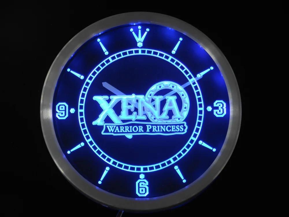 

nc0239 Xena Warrior Princess Neon Light Signs LED Wall Clock