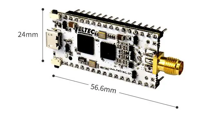 STM32L151CCU6 SX1276 Беспроводная макетная плата 433-470 МГц 868-915 МГц LoRaWAN низкая мощность 1/2AA литиевая азиатская батарея с антенной