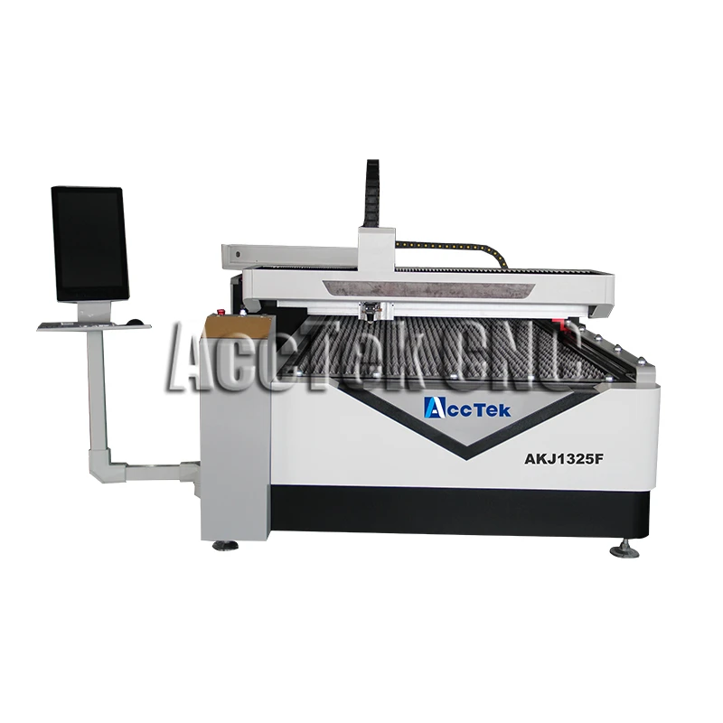 

AccTek AKJ1325F FIBER LASER METAL CUTTING MACHINE 500w 750w 1000w 2000w RAYCUS LASER POWER