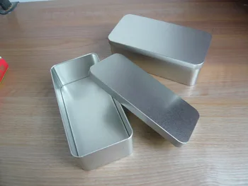 

Size165x82x55mm Rectangle Silver Jewelry Metal Storage Box Gift tin box tea tin box