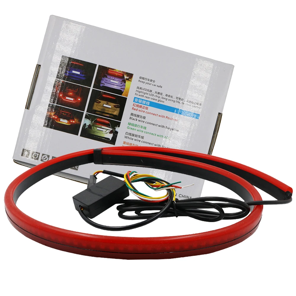 YSY New Flowing Flashing Car Third Red Brake Light LED ...
