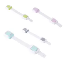 2 шт. регулируемые детские замки безопасности шкафы Туалет крышка ящика стиральная машина помех детей забота о безопасности младенца комнаты аксессуар