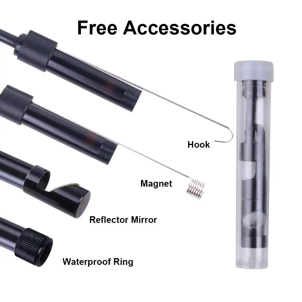 Maso WiFi эндоскоп Инспекция Змея Инспекционная камера водонепроницаемый USB заряжаемый 5 Mete