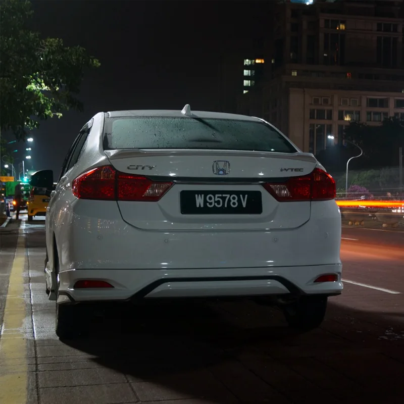 Использование для honda city spoiler- модель городской спойлер высокое качество абс материал Автомобильный задний спойлер для города спойлер