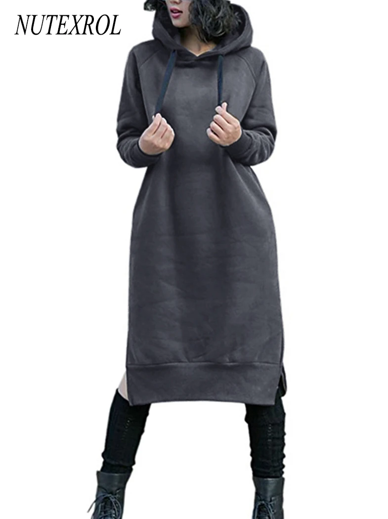 fleece hoodie dress