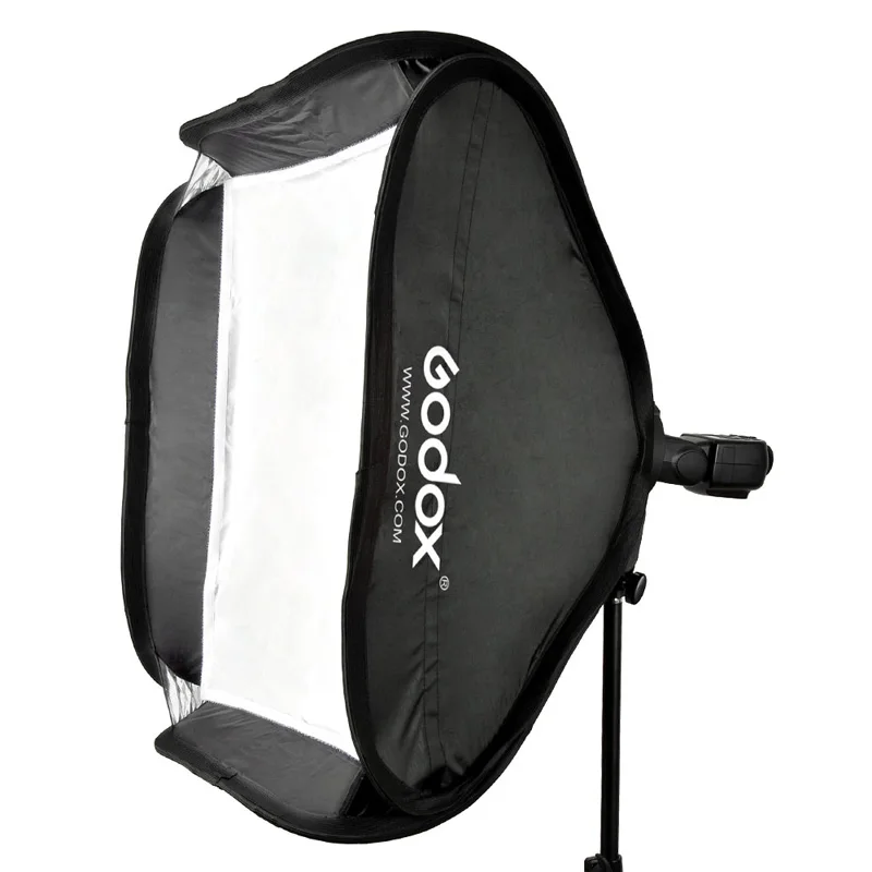 Godox 40*40 см софтбокс с s-типа ручной вспышки Speedlite кронштейн+ Bowens крепление и сумка для переноски для Canon sony Nikon камеры