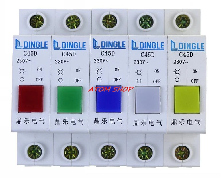 breaker Indicator C45D DZ47 indicator light C45D signal lamp red yellow