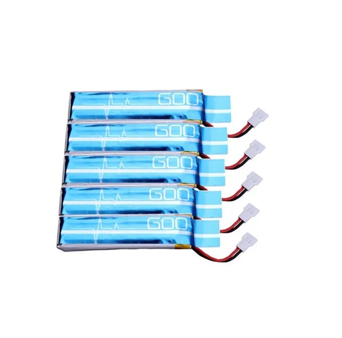 5 шт 3,7 V 520mAh 30C Модернизированный Li-po аккумулятор для WLtoys V930 V977 XK K110 Запчасти для радиоуправляемого вертолета