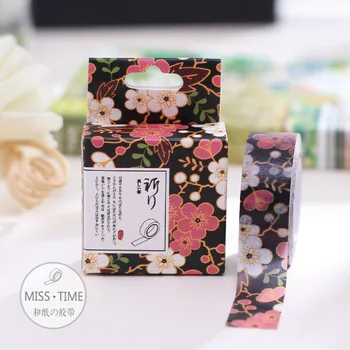 

Japanese Style Floral Washi Tape Washy Masking Tape Sticker DIY Scrapbooking Adhesive Tape