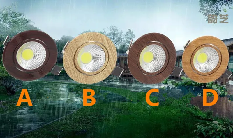 3W 5W Dimmable COB светодиодный встраиваемый вниз светильник s Точечный AC85V 265V потолочный