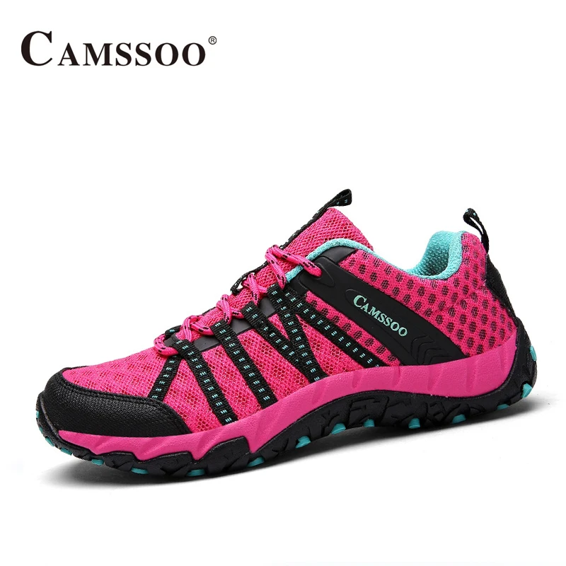 Camssoo Пешие прогулки обувь женщин Мягкая обувь Классическая Женская спортивная обувь все матч летние кроссовки AA40338