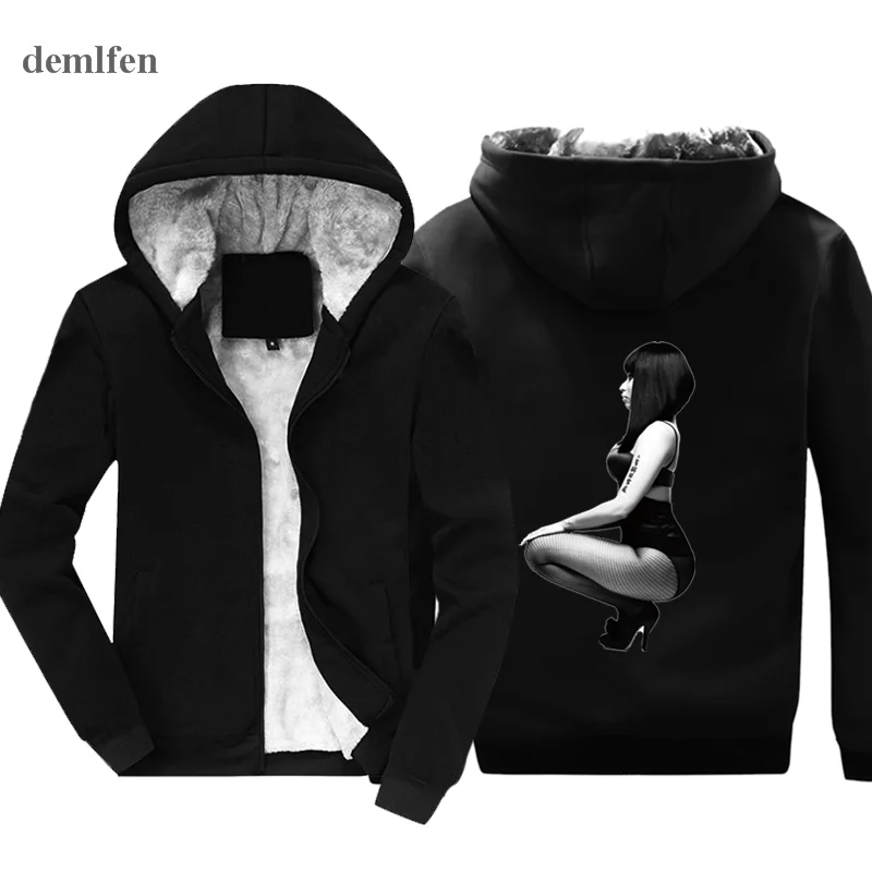 

winter Men's Sweatshirt Nicki Minaj Bw Pink Friday Young Money Hoodies Men Keep warm Hoody Sweatshirt Top Jacket Streetwear