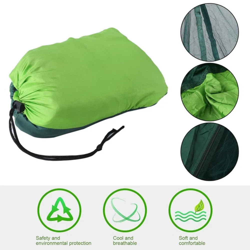 

AOTU 2 Person Travel Outdoor Camping Tent Ultralight Hanging Hammock Bed With Mosquito Net Portable Parachute Cloth Hammock