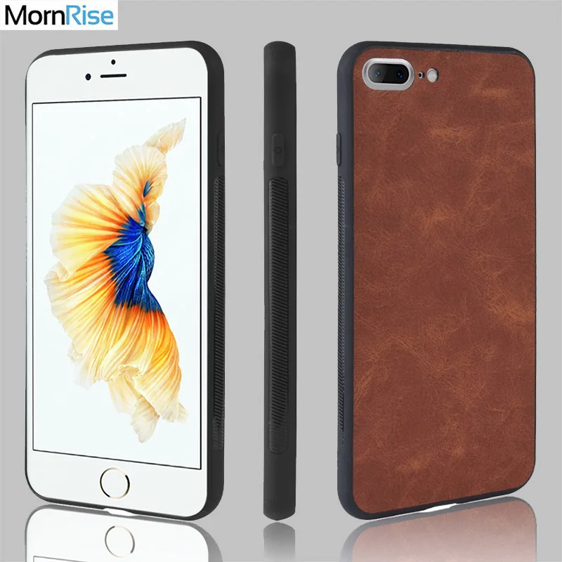 New Fashion Silicone Soft Edge TPU Inside For iPhone 7 8 6S Plus Case Cute PU leather Back Cover Mobile Phone Shell Coque | Мобильные