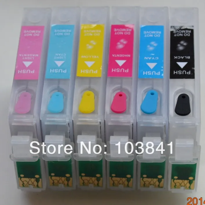 Перезаправляемый картридж T0981 T0986 для epson artisan 725 730 835 837 заправка картриджа с