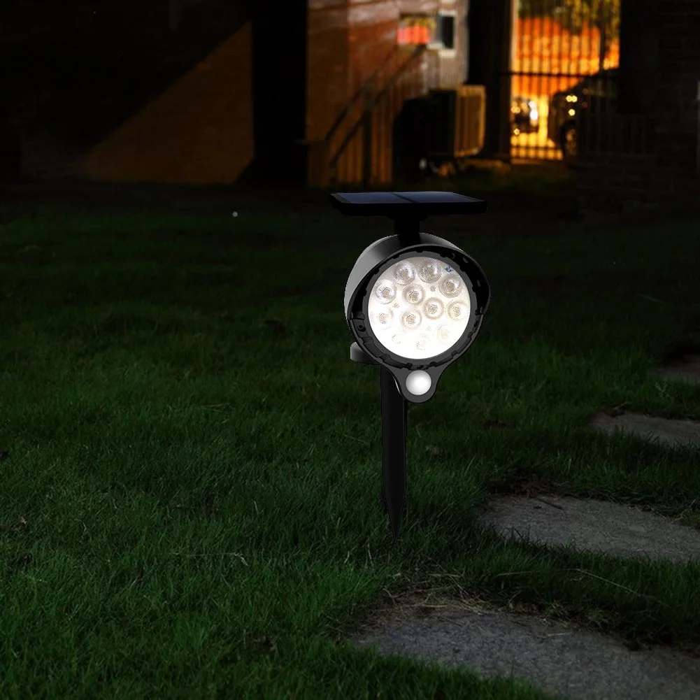 

Solar Powered Lamp 12 LEDs In-Ground Light Waterproof Landscape Wall Light for Outdoor Garden DAG-ship