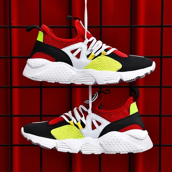 

New Mesh Men Casual Shoes Lac-up Men Non-slip Shoes Lightweight Comfortable Breathable Walking Sneakers Tenis Feminino Zapatos