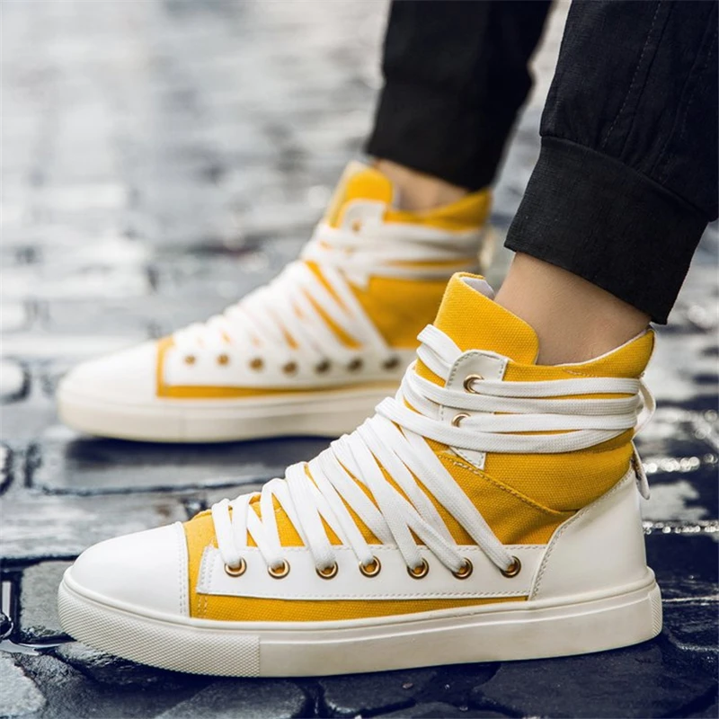 2018 verde Preto Quente Venda De Lona Casuais Da Moda Homens Sapatos amarelo Tênis BqBra