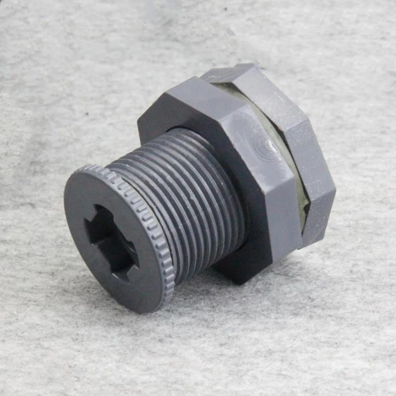 

PVC 3/4" BSP Female Thread Water Tank Connector Pipe Fitting With Plug For Fish Tank Aquarium DIY