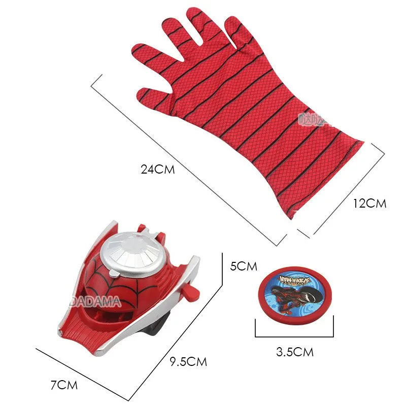 Новая перчатка Человека-паука, Мстители, косплей, перчатка, пистолет, Бэтмен, пусковые устройства, супер игрушки герои, пистолет героев, пусковые устройства, игрушки для детей DS9