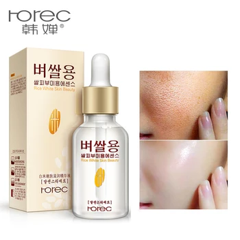 

HOREC White Rice Whitening Serum Face Moisturizing Cream Anti Wrinkle Anti Aging Face Fine Lines Acne Treatment Skin Care 15ml
